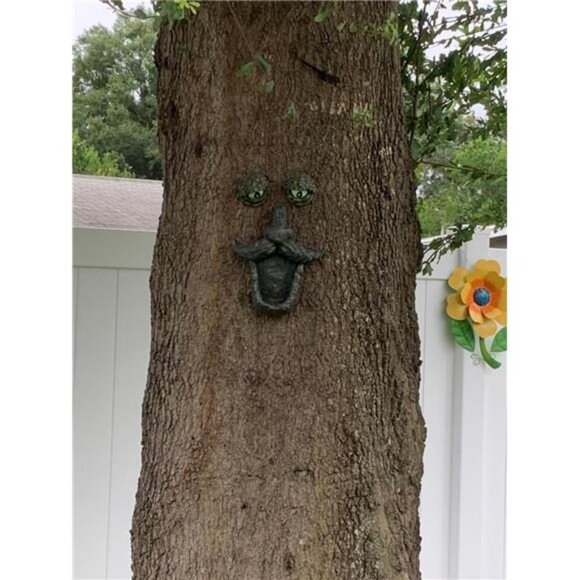 Old Man Tree Face Decor Bird Feeder - Glow in The Dark Eyes - Fun Yard Art for - Picture 6 of 8
